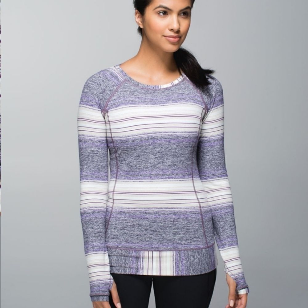 Lululemon Race Your Pace Long Sleeve Osaka Stripe